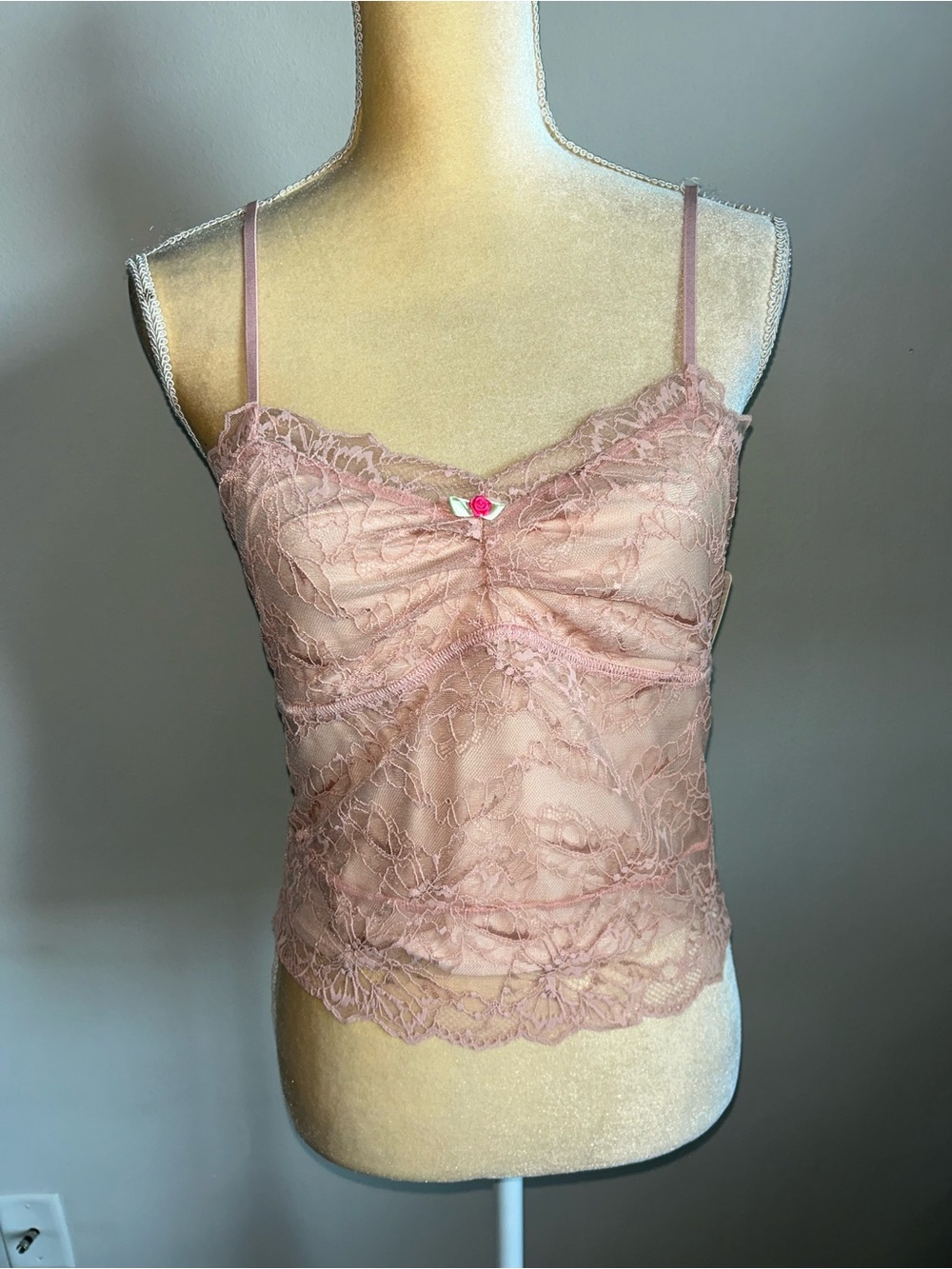 NWT Lacey Essential Cami by Intimately at Free People in Misty Rose, Size Medium